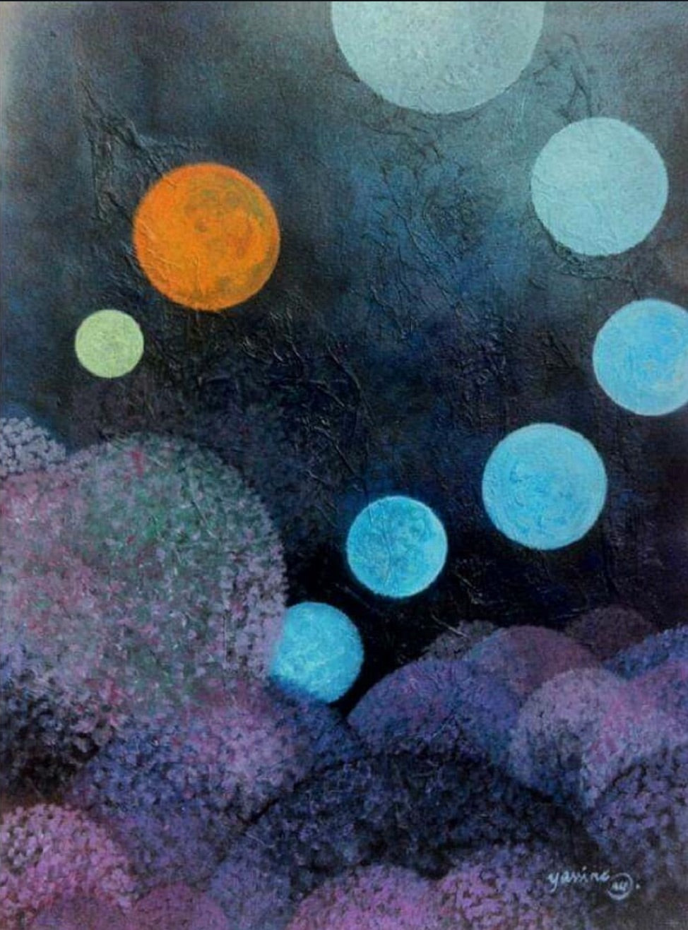 'RISE' 2014, acrylic on paper, 32  x 25 cm