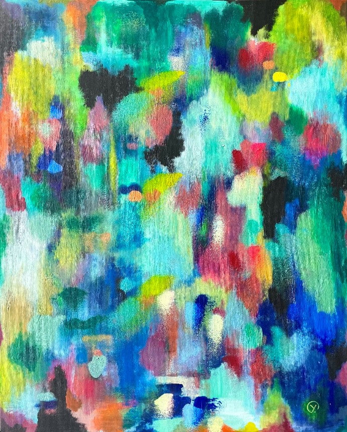 'COLOR MIX', 2022, acrylic on canvas, 85 x 65 cm