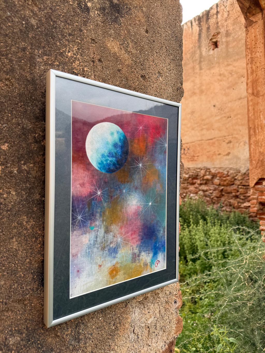 'MULTICOLORED', 2019, acrylique sur papier, 30 x 20 cm