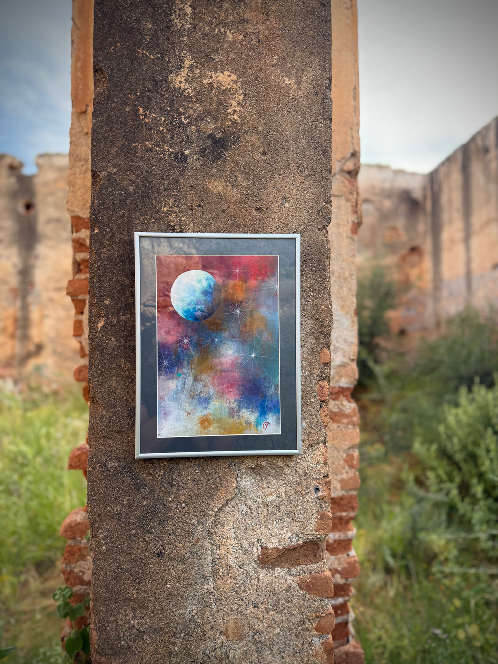 'MULTICOLORED', 2019, acrylique sur papier, 30 x 20 cm