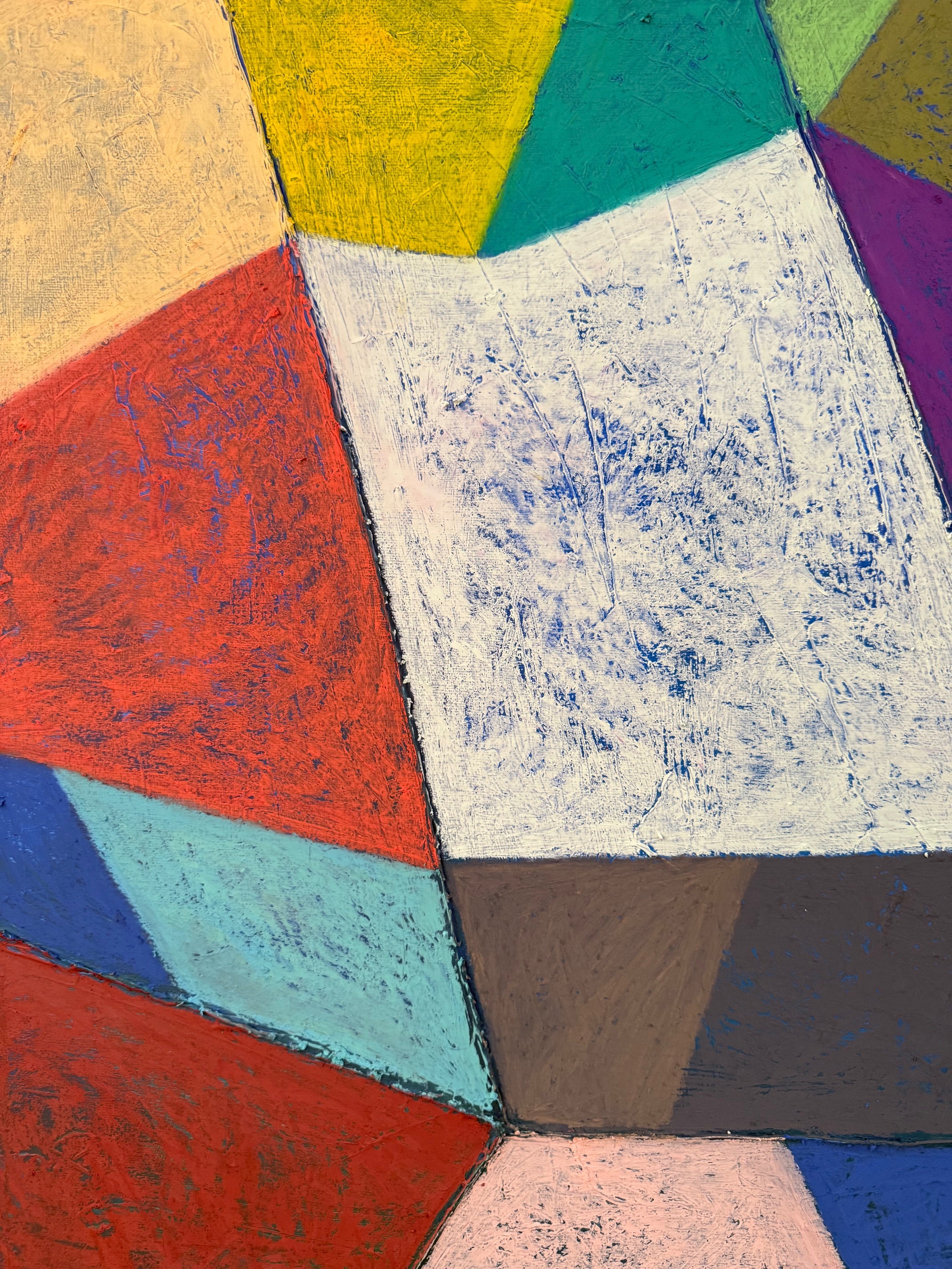 'OTOÑO' 2025 ; oil pastels on canvas, 100 x 60 cm