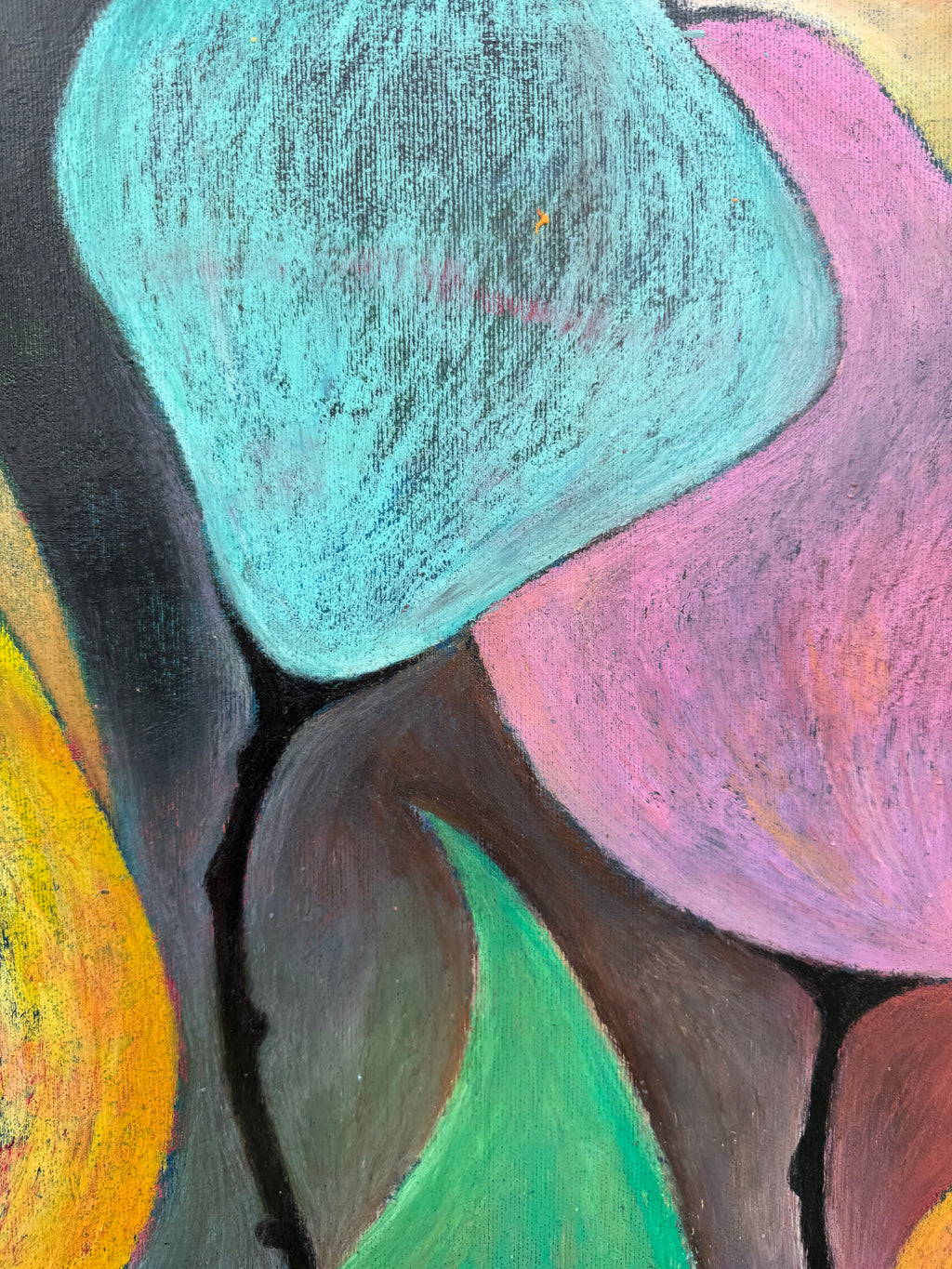 ´HOPE III’, oil pastel on Canvas, 80 x 100 cm