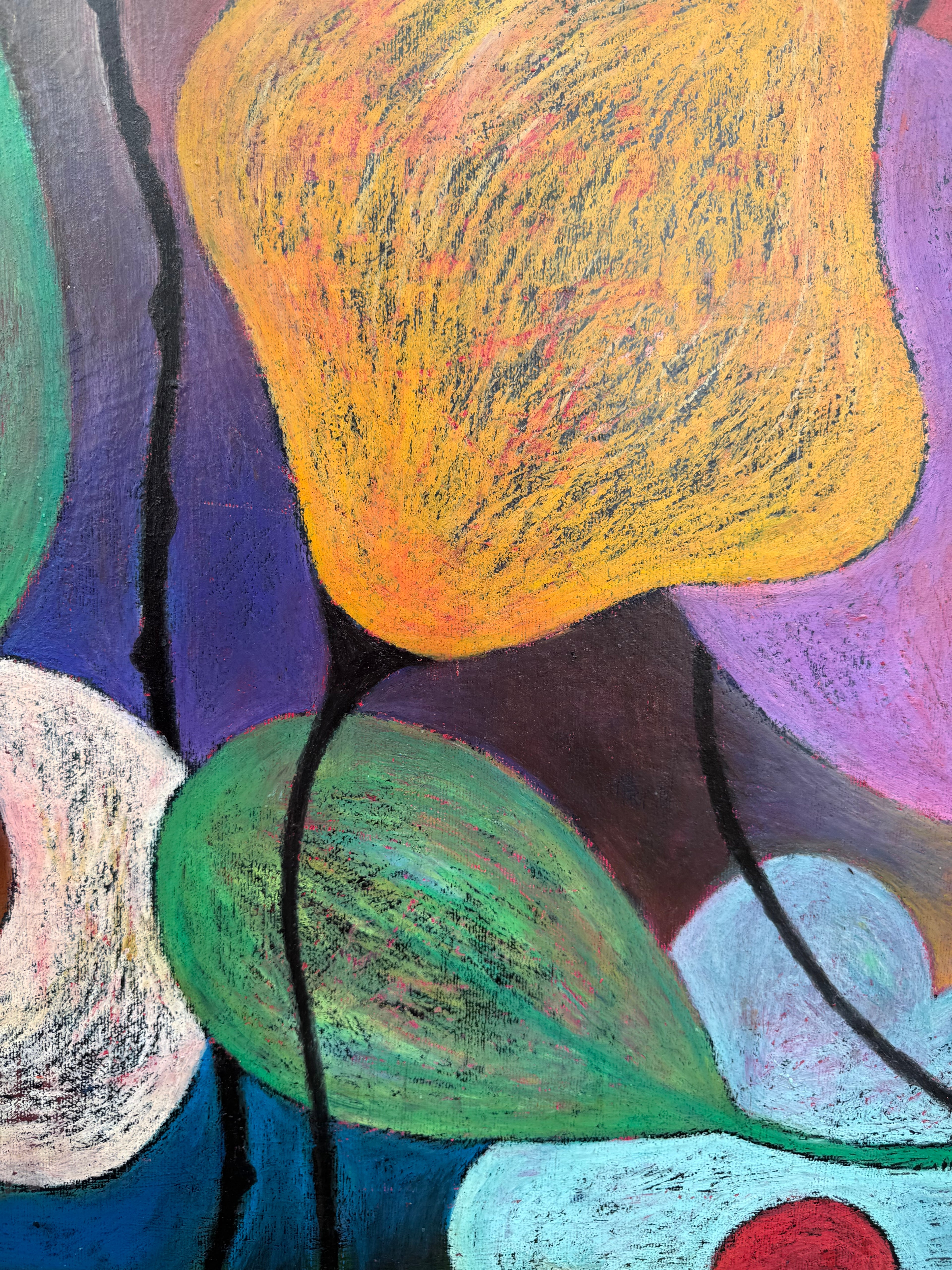´HOPE III’, oil pastel on Canvas, 80 x 100 cm