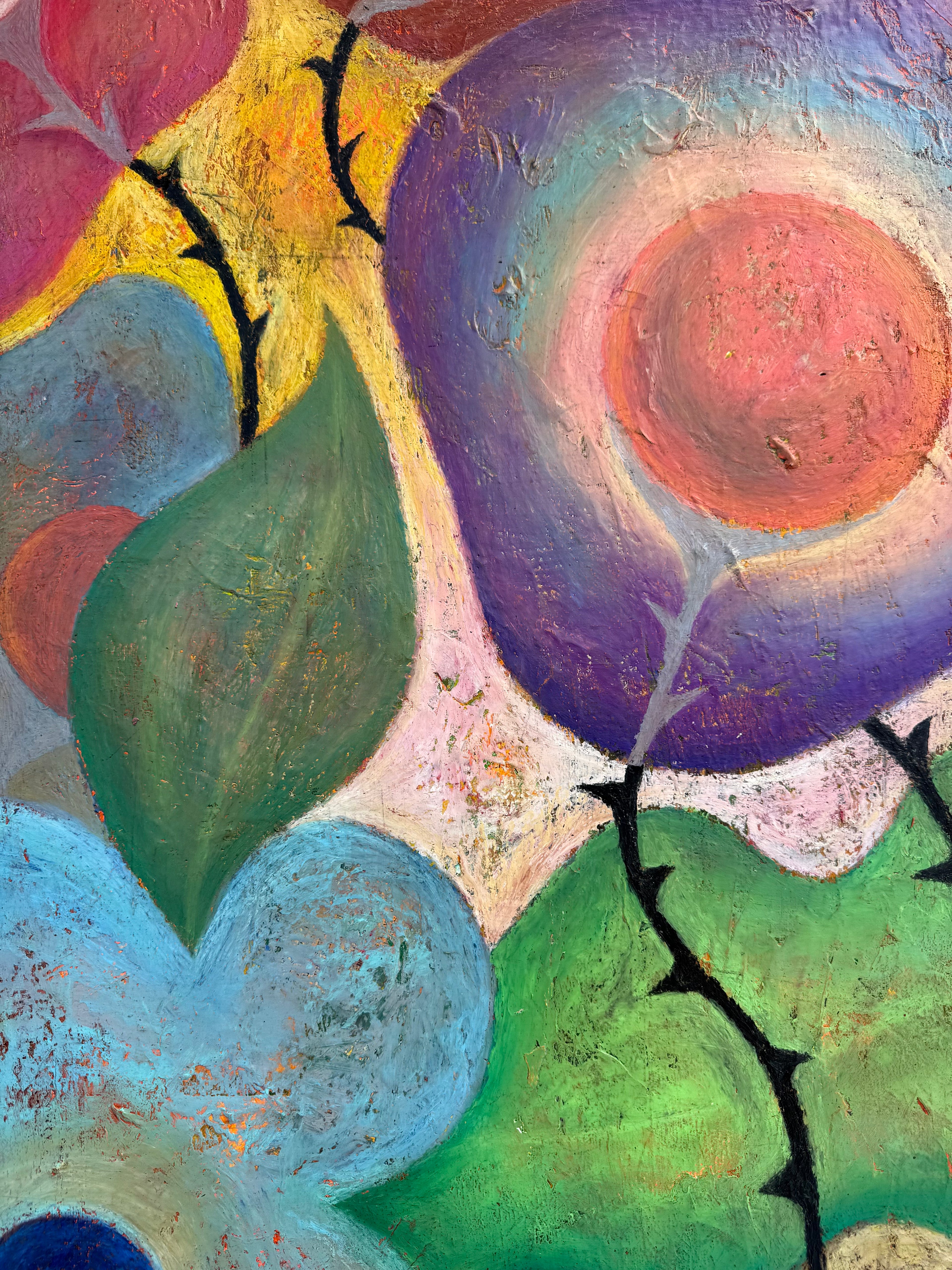 'HOPE V' ; oil pastel on canvas ; 65 x 54 cm