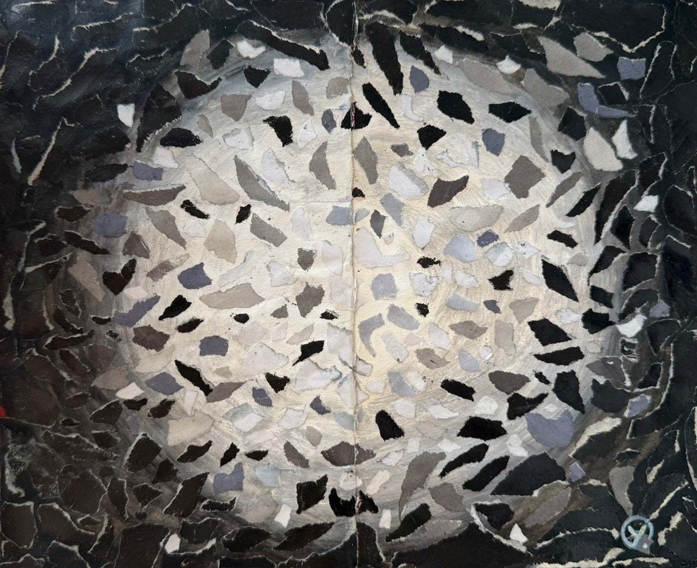 'COLORLESS', 2018, collage on paper (sketchbook), 25 x 20 cm