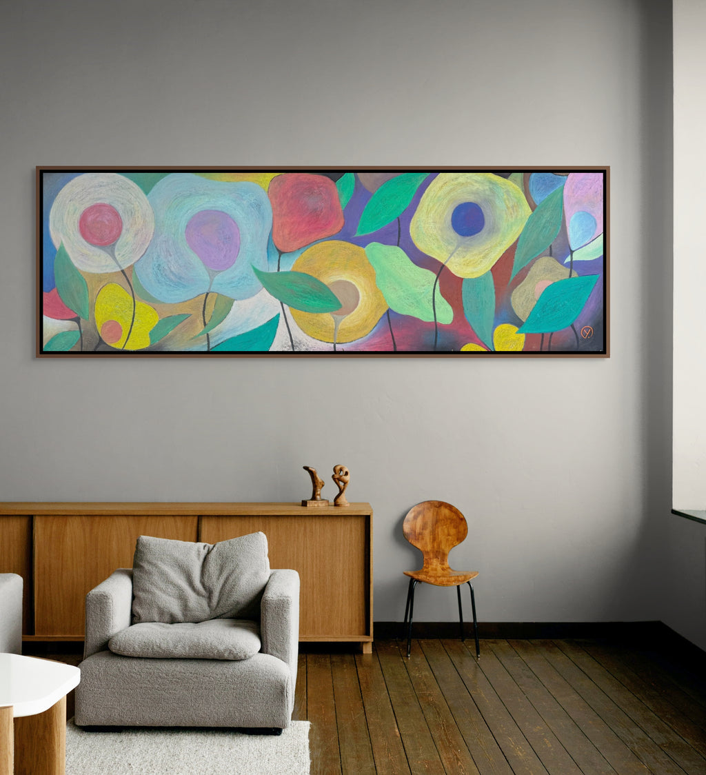 'HOPE II', 2025, oil pastel on canvas, 150  x 50 cm