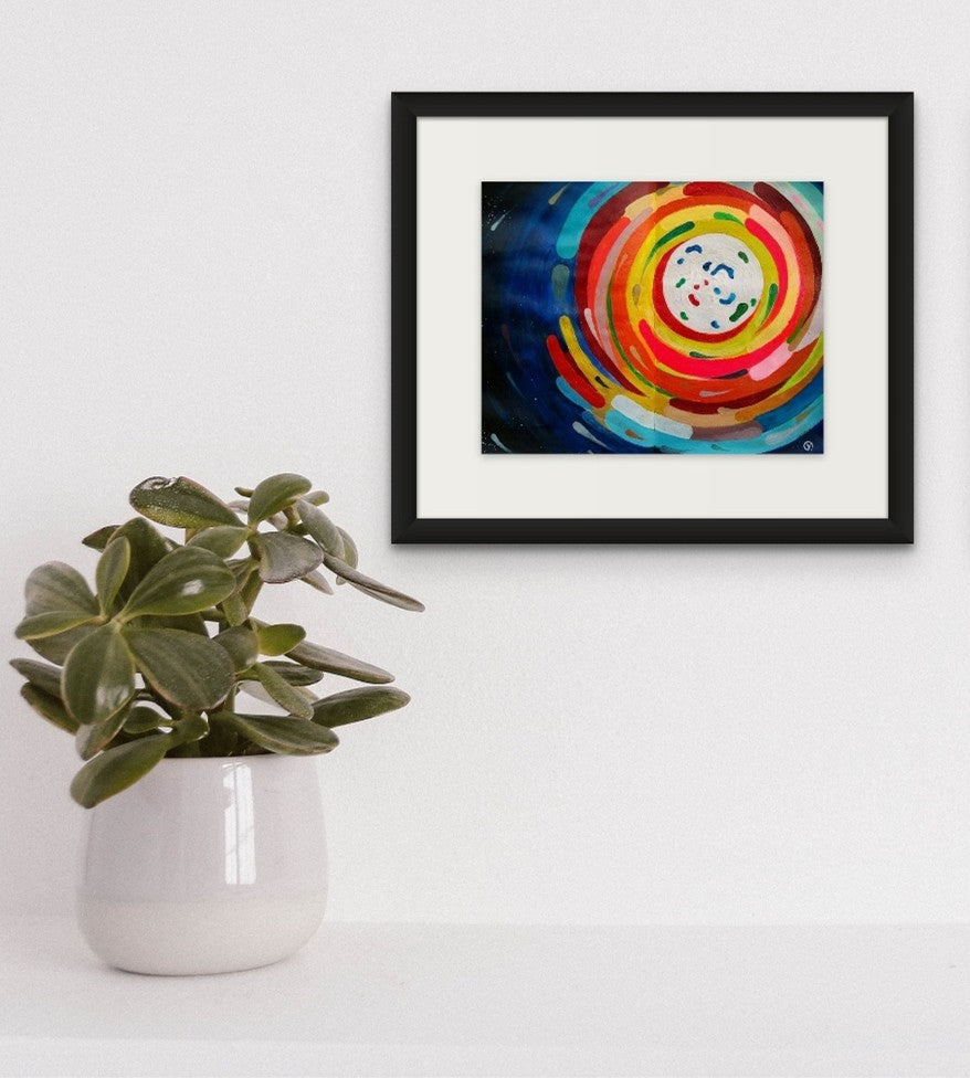 'LIGHTS', 2019, acrylic on paper (sketchbook), 25 x 20 cm