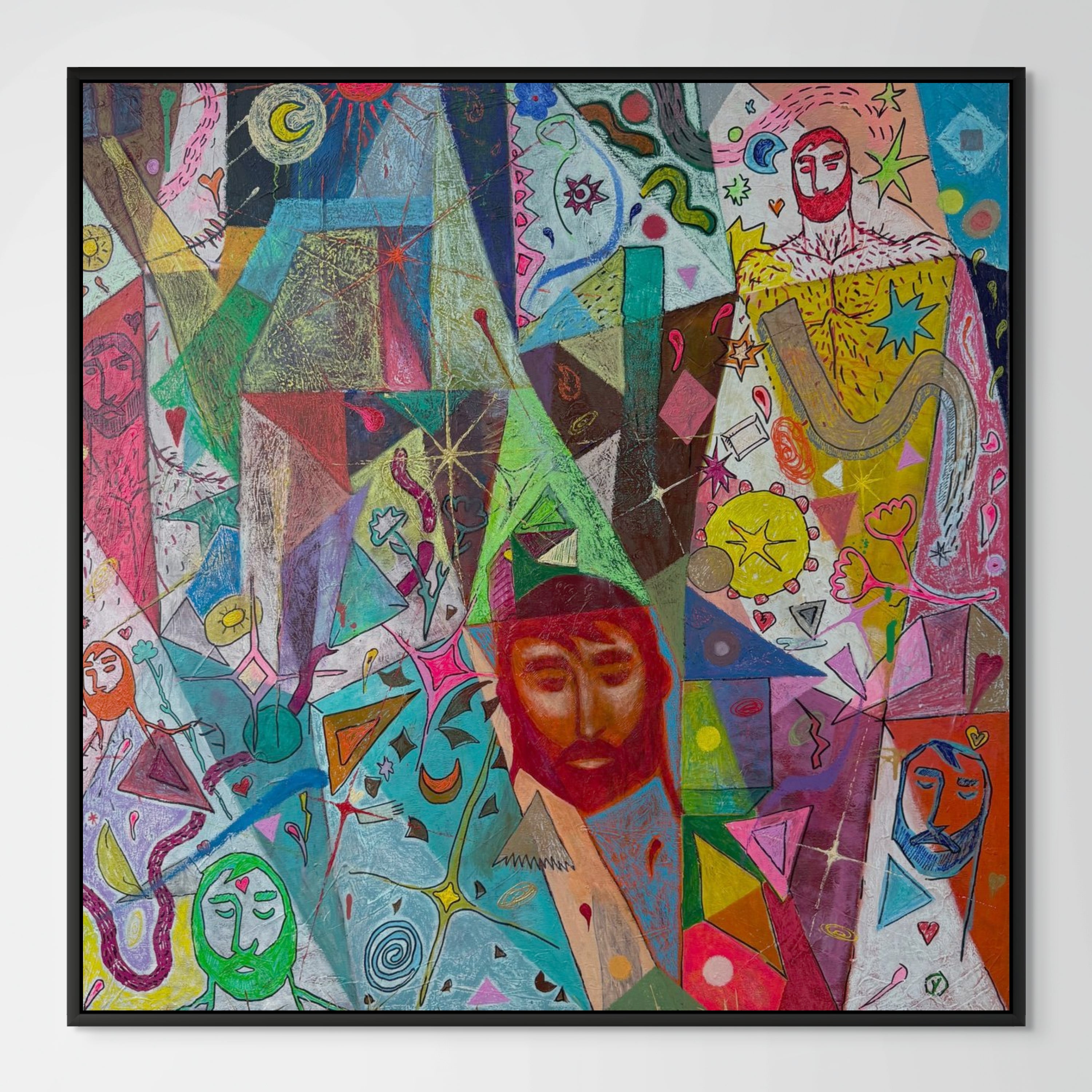 'FURR', 2025, acrylic on canvas, 100 x 100 cm