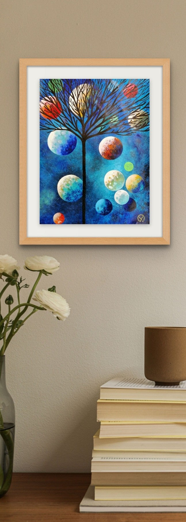 'NIGHTLIGHTS II', 2014, acrylic on paper, 32 x 24 cm