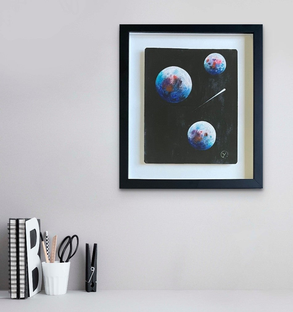 'SHOOTING STAR', 2019, acrylic on paper (sketchbook) 25 x 20 cm