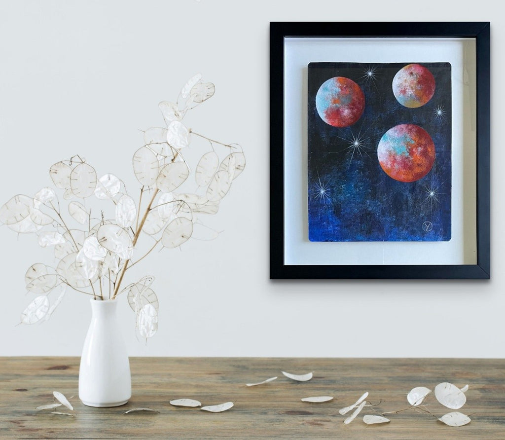 'STATIC', 2019, acrylic on paper (sketchbook), 25 x 20 cm