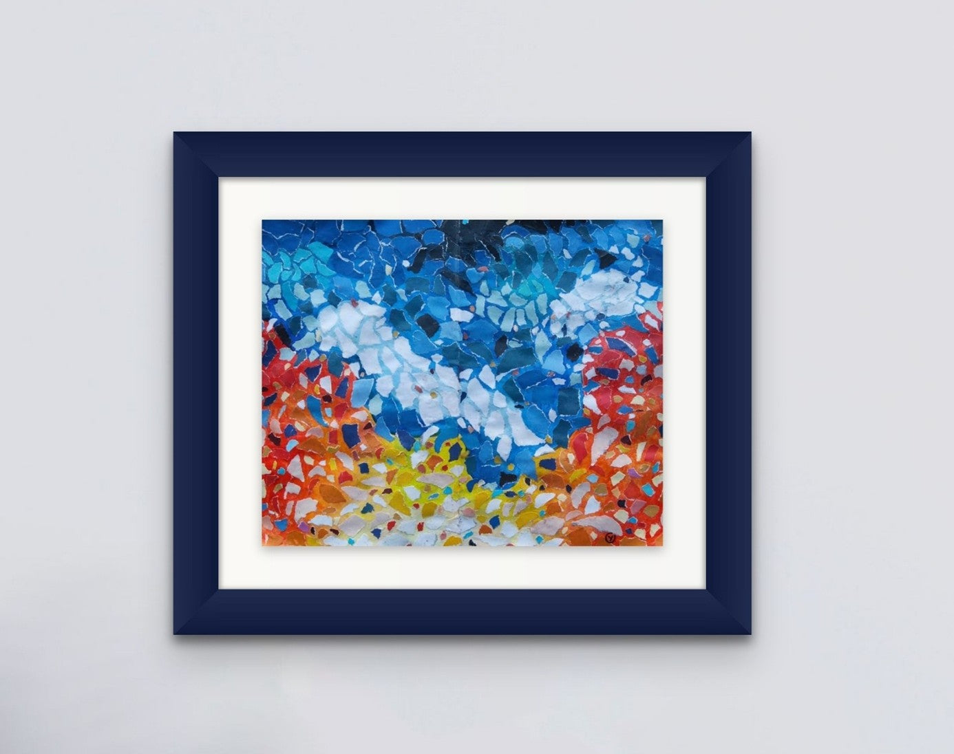 'TEARDROP ON THE FIRE', 2018, collage on paper (sketchbook), 25 x 20 cm